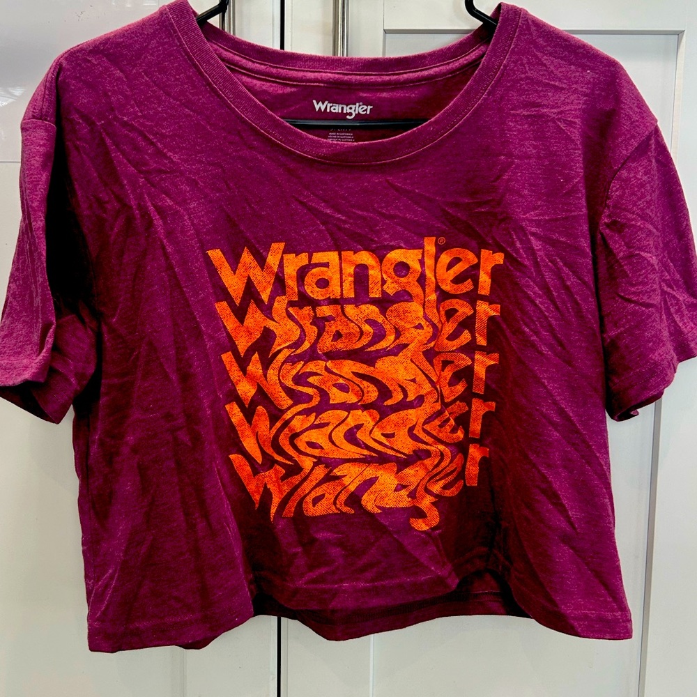 WRANGLER Crop T-shirt S